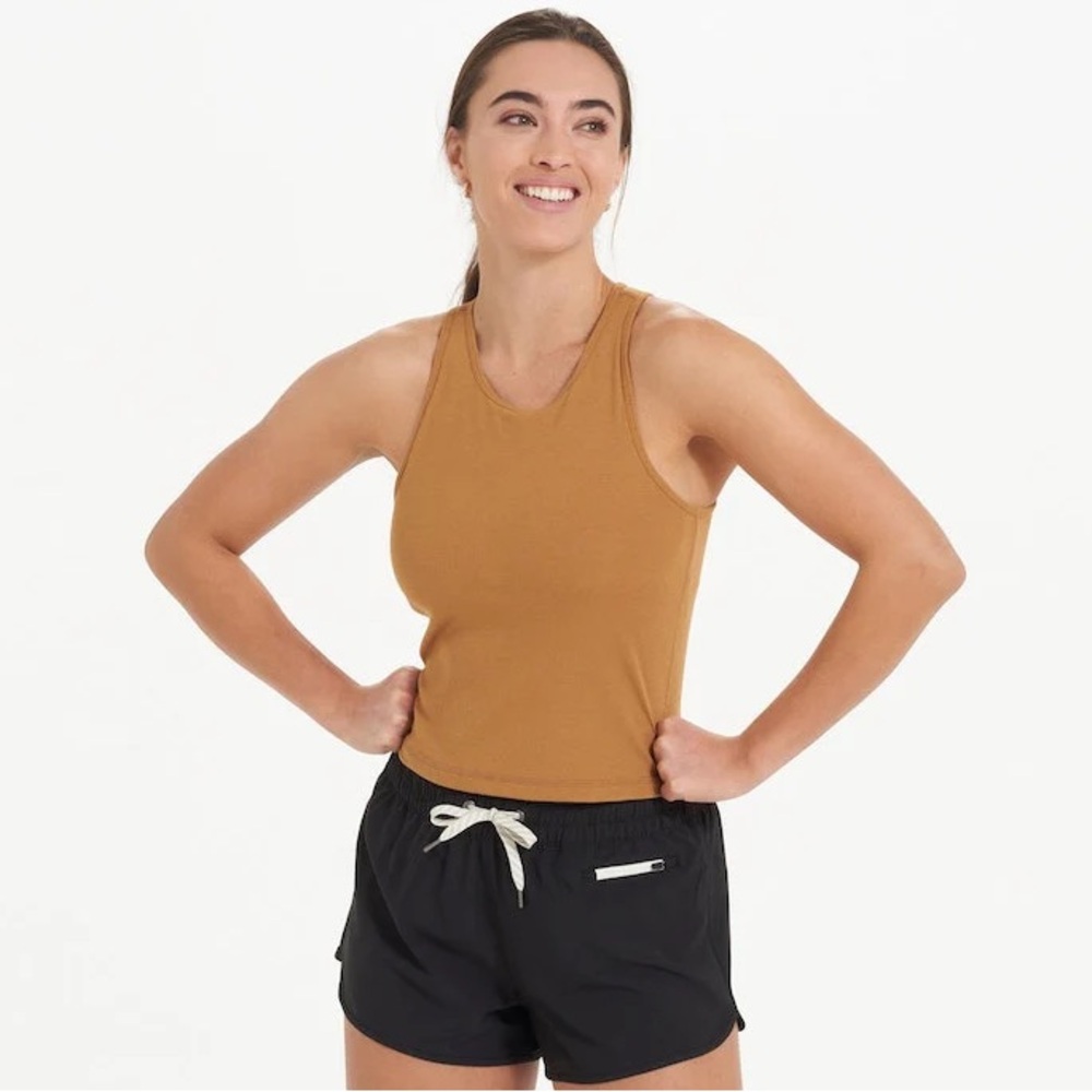 Mustard brown yellow mudra plyo vuori tank